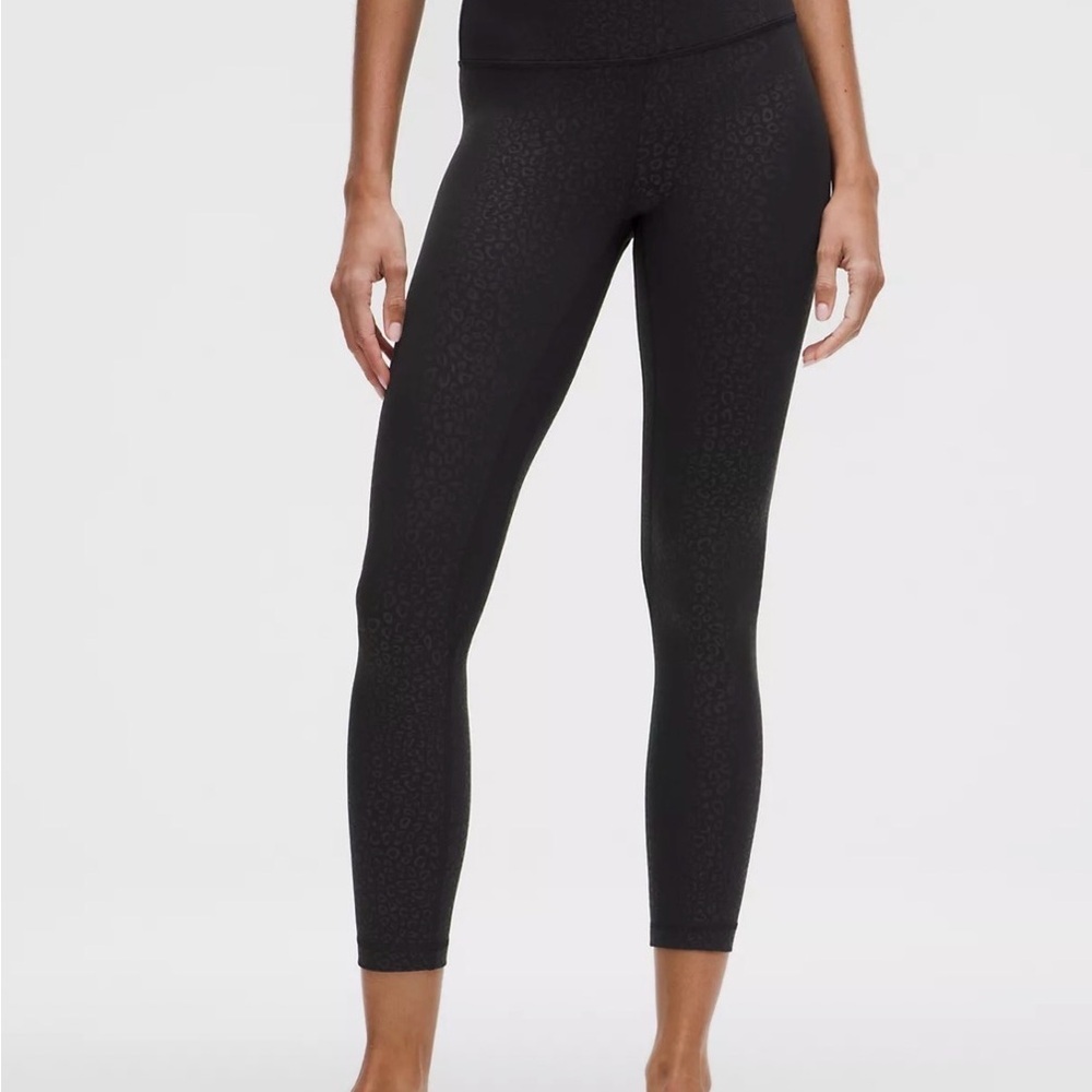 lululemon Align™ High-Rise Pant 25" Leopardo Shift Micro Emboss Black